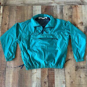 Columbia Vintage Mens Size L Marine Blue Lightweight quarter zip jacket